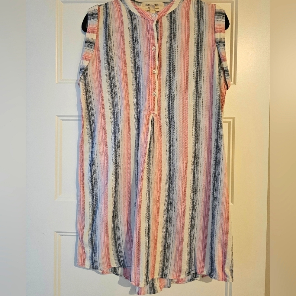 Anthropologie Cloth & Stone Women's Striped Dress sz medium